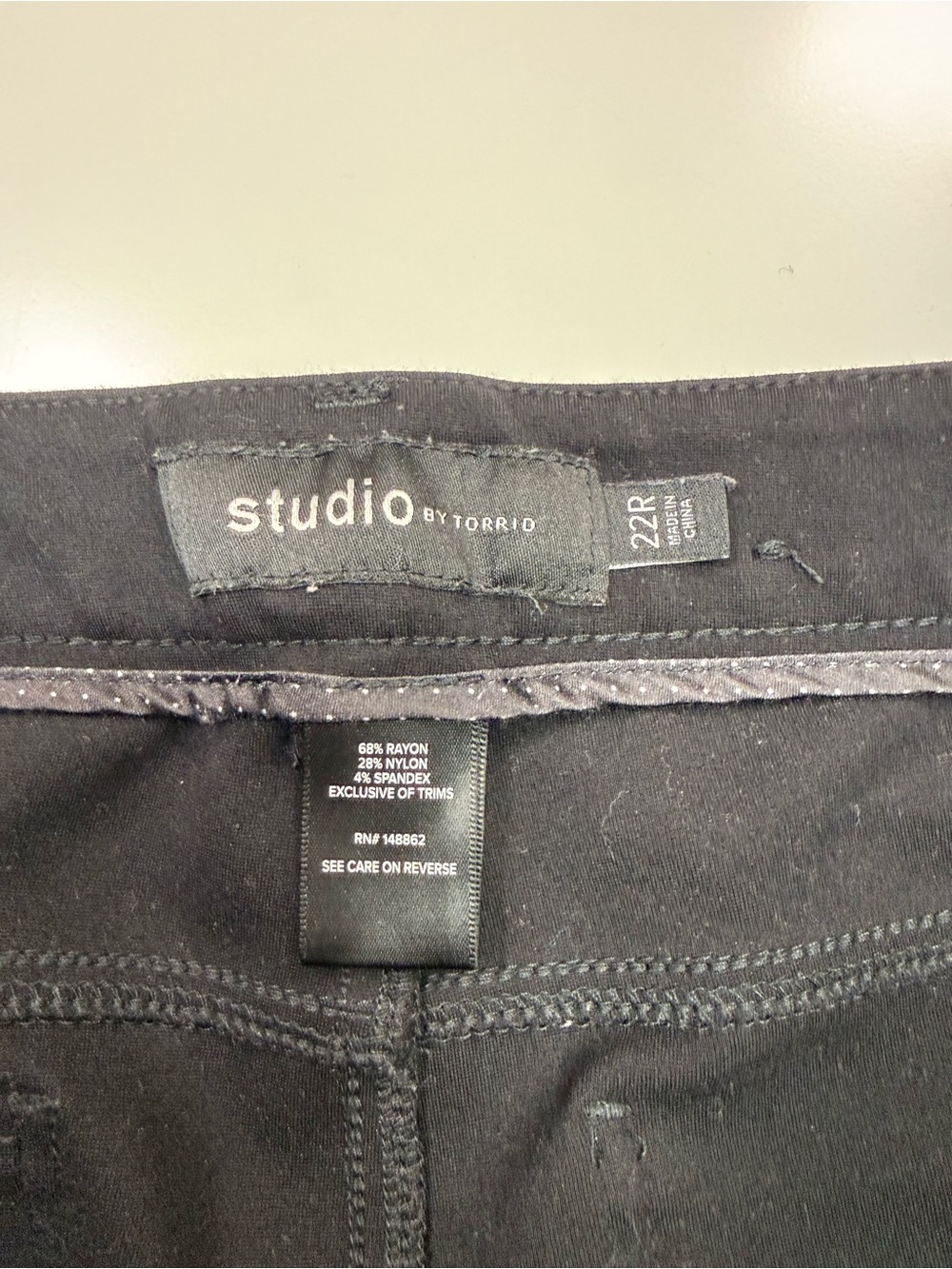 torrid Black Ankle Ponte Pull-On Pants - Picture 6 of 8